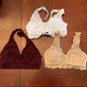 Aerie Classic and Halter Bralettes